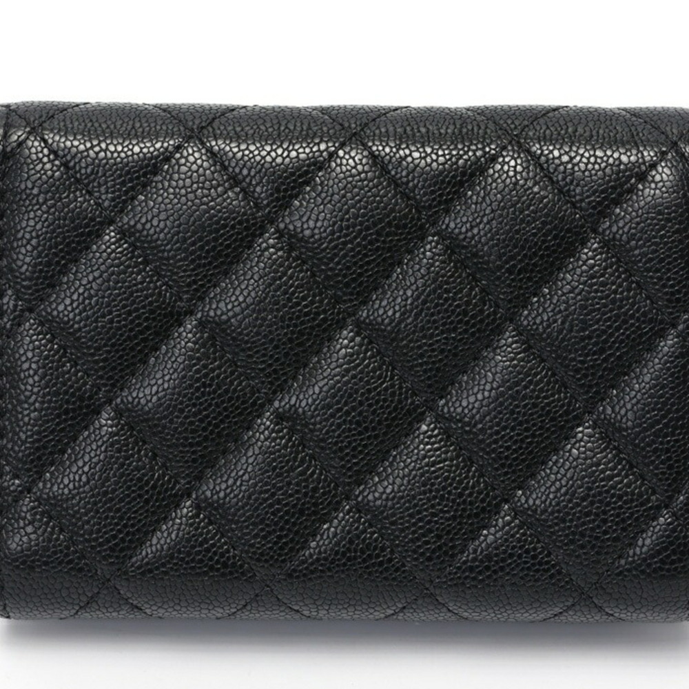 CHANEL Authentic Black Caviar Leather Wallet - Picture 2 of 10